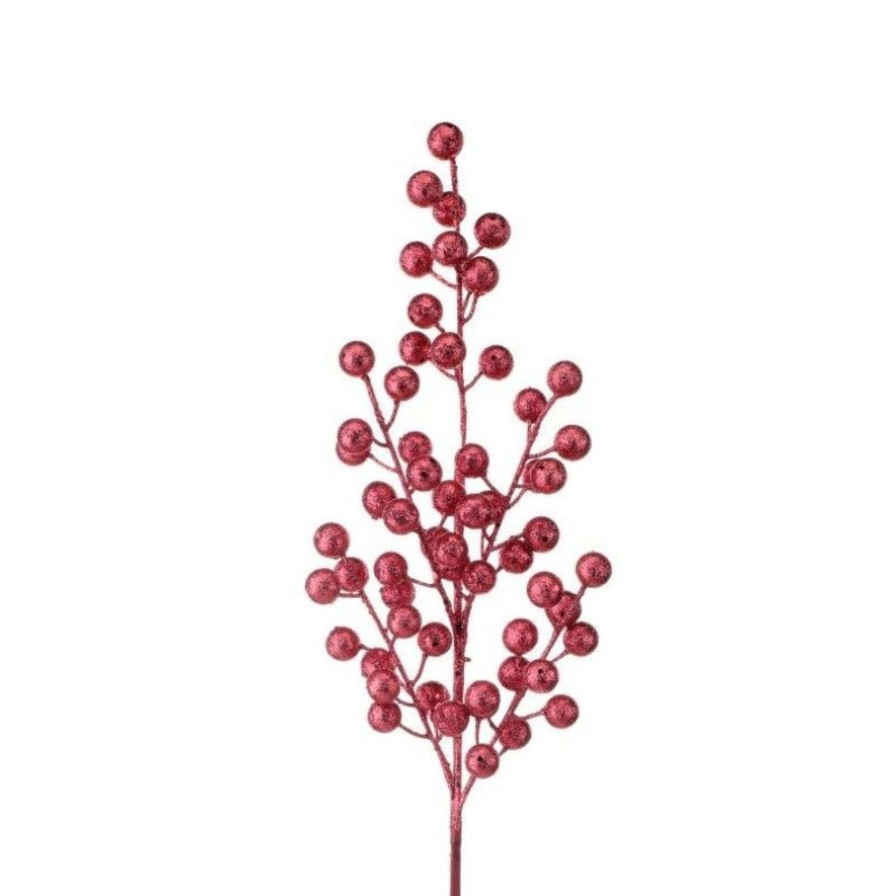 Regency Floral | Glitter Ball Berry Spray, 28"