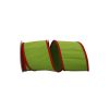 Reliant Ribbon Ribbon | Lime With Red Border Ribbon, 4" X 5Yd