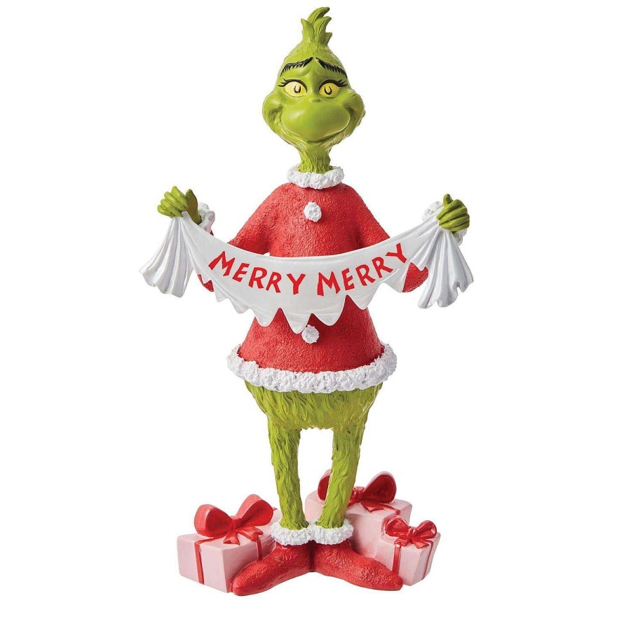 Department 56 Focal Points | Merry Collection Grinch Figurine, Dept. 56 Village