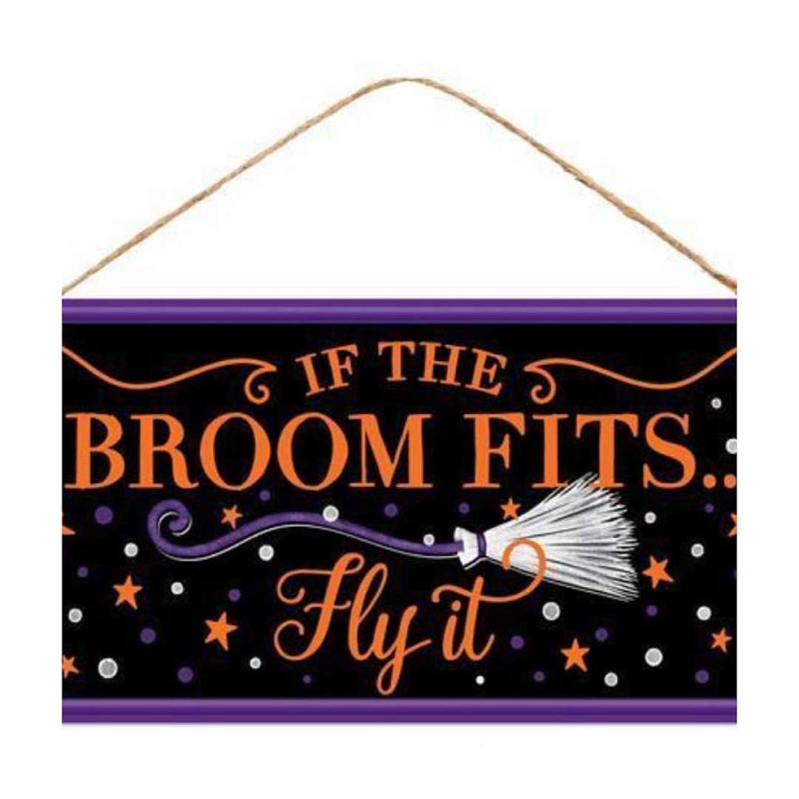 Craig Bachman Wall Decor | If The Broom Fits, Fly It Sign