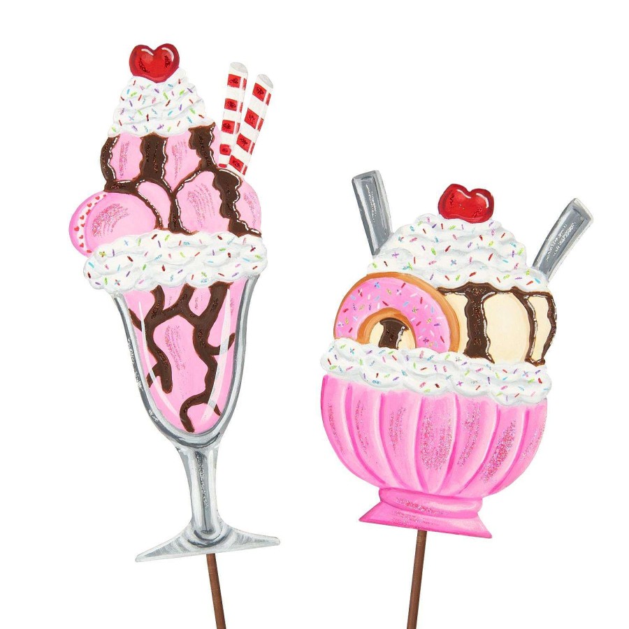 The Round Top Collection Pot Stakes | Cherry Heart Ice Cream Sundaes