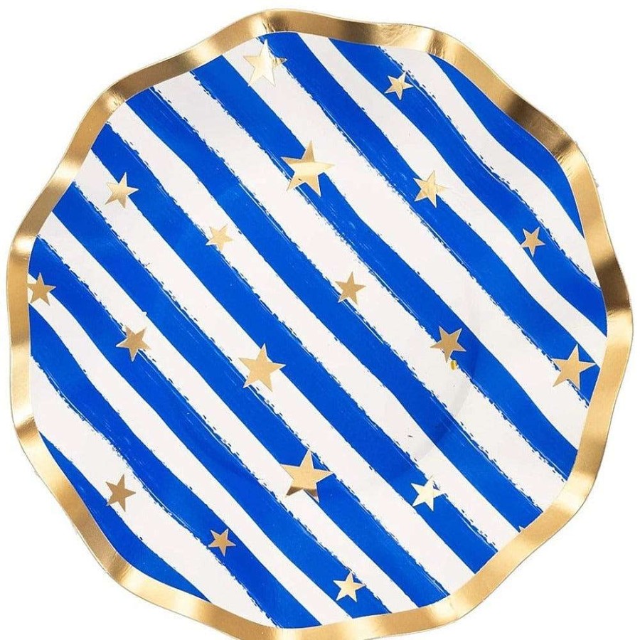 Sophistiplate Party Diy | Wavy Appetizer Plate, Patriotic Confetti