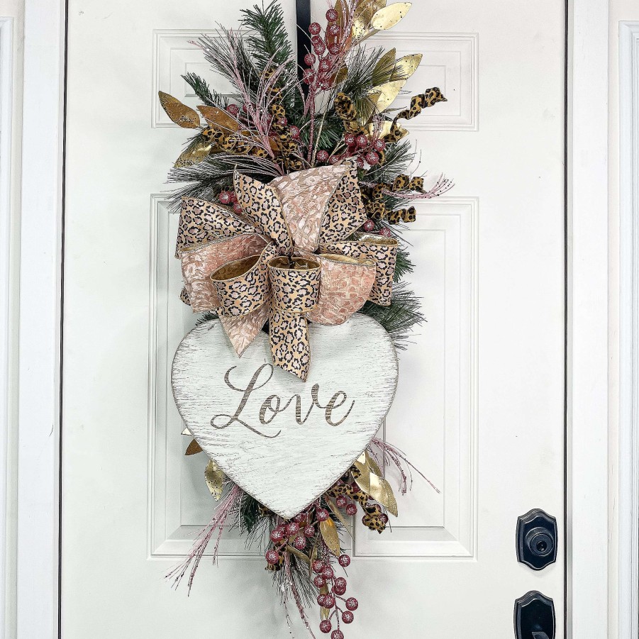 Burton & Burton Wall Decor | White Hanging Love Heart