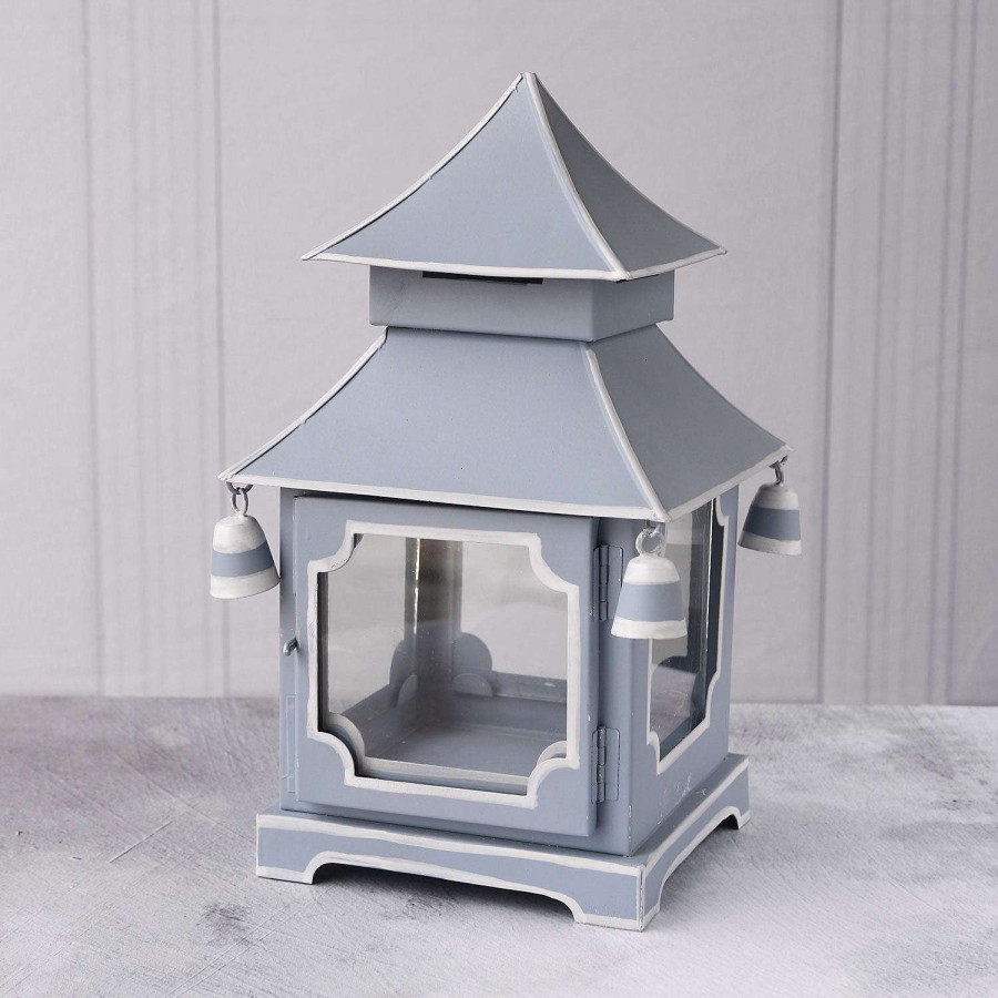 Beatriz Ball Table Decor | Holiday Pagoda Lantern, Blue