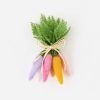 180 Degrees Table Decor | Flocked Colored Carrot Cluster