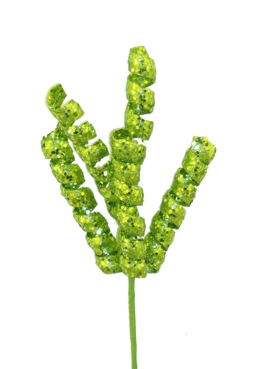 Liberty Floral Floral | Fizzy Curly Pick, Green