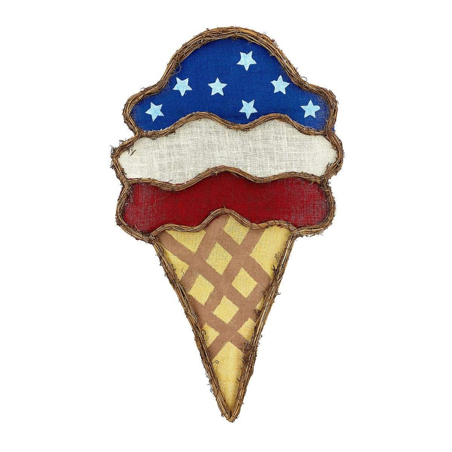 Liberty Floral Wall Decor | Red, White And Blue Ice Cream Burlee