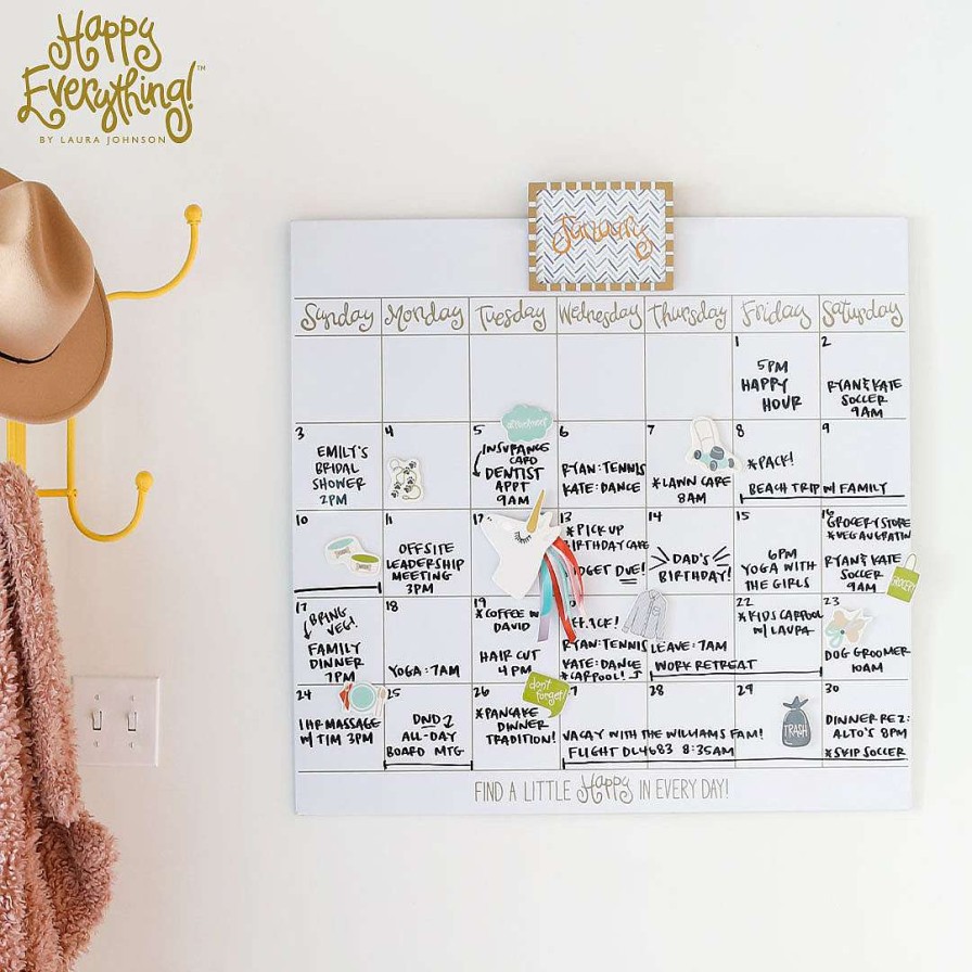 Happy Everything Door Decor | Dry Erase Mini Calendar By Happy Everything!