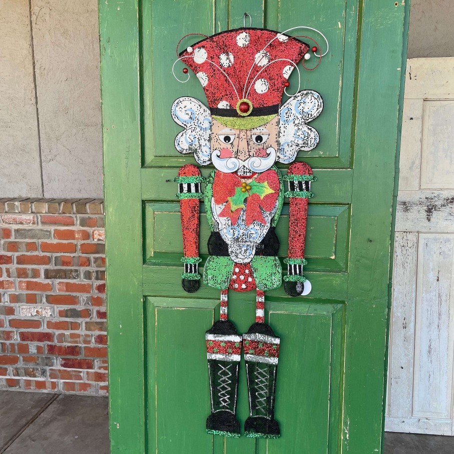 Deck The Halls Y'all Hanging Decor | Nutcracker Door Screen