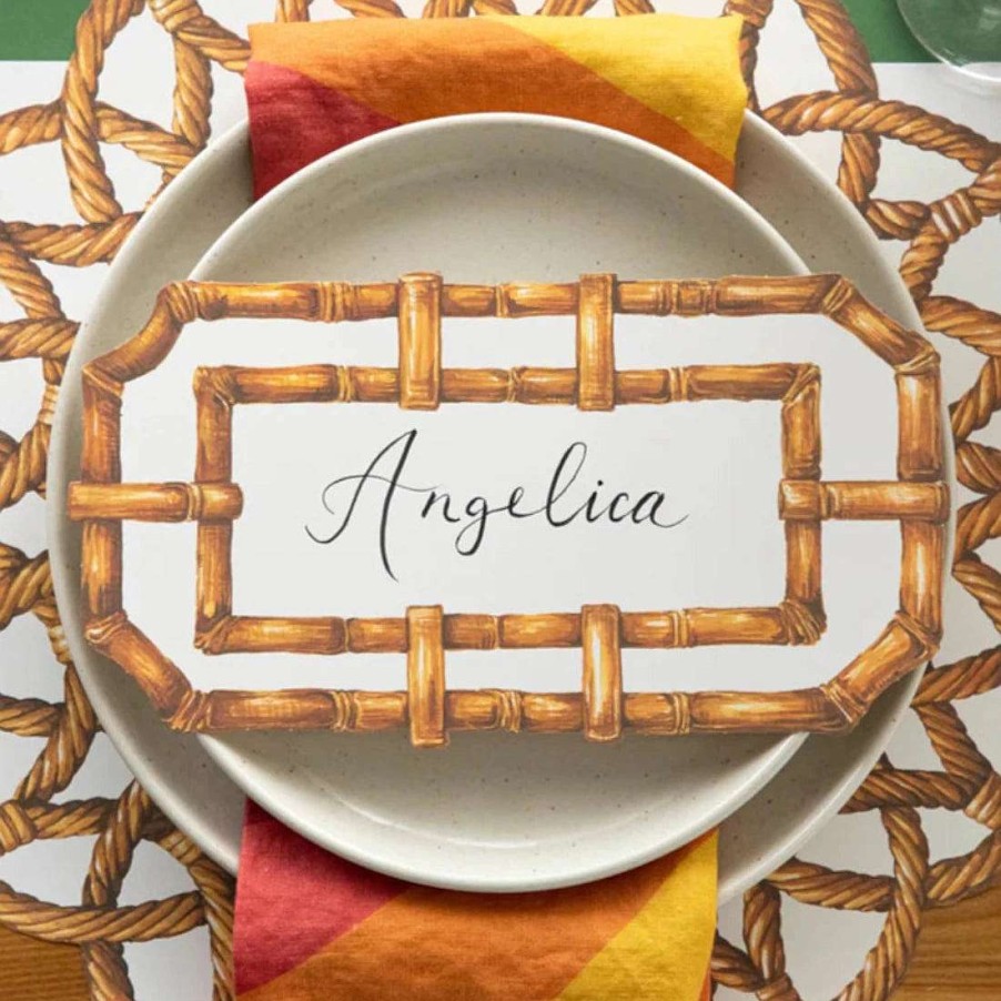 Hester & Cook Party Diy | Die-Cut Rattan Weave Placemat Sheets