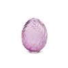 RAZ Figurines | Purple Swirl Patterned Glass Egg, 4"