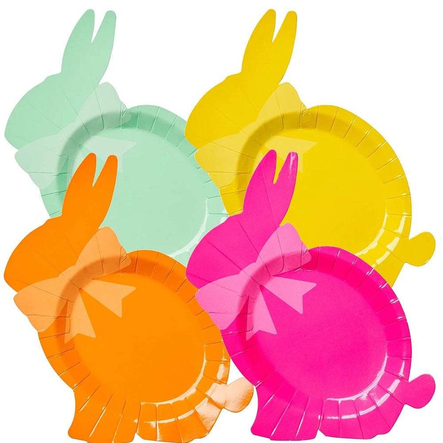 Sophistiplate Kitchen & Dining | Appetizer Die Cut Bunny Plate, Hoppy Easter