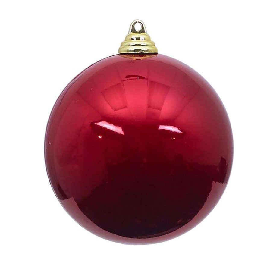 Farrisilk Ball Ornaments | Red Candy Apple Finish Ball Ornament, 6"