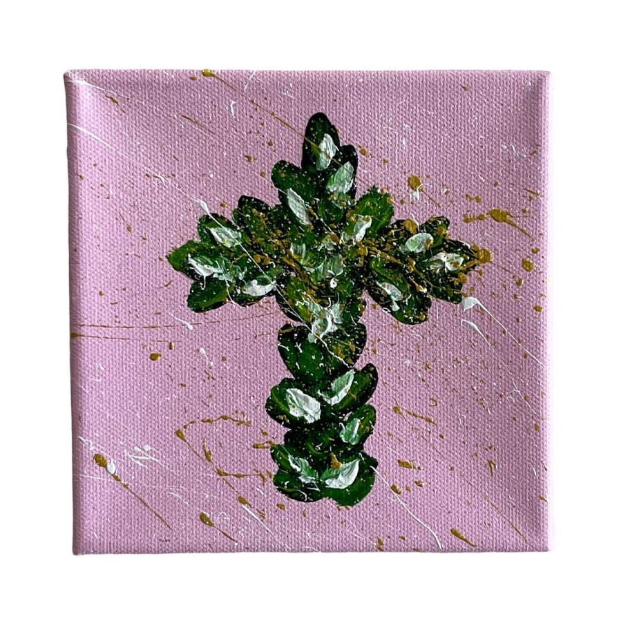 CYTA Art Celebrate Baby | Textured Cross Art