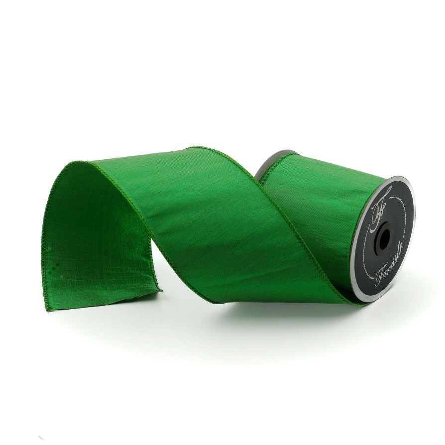 Farrisilk St. Patrick'S Day | Lime Luster Ribbon, 4" X 10Yd