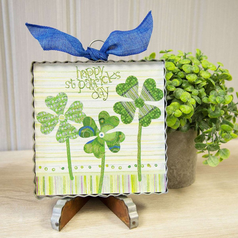 The Round Top Collection St. Patrick'S Day | St. Patrick'S Clovers Mini Gallery Art