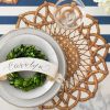 Hester & Cook Spring | Die-Cut Rattan Weave Placemat Sheets