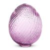 RAZ Table Decor | Purple Swirl Patterned Glass Egg, 6"