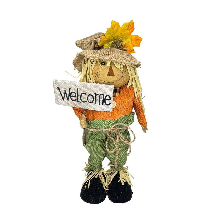 Liberty Floral Figurines | Boy Decor Scarecrow Standing