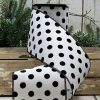 D. Stevens Ribbon | Black Polka Dot On White Ribbon, 4" X 10Yd