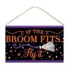 Craig Bachman Table Decor | If The Broom Fits, Fly It Sign