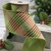 D. Stevens Ribbon | Diagonal Stripe Green And Red, 4" X 10Yd