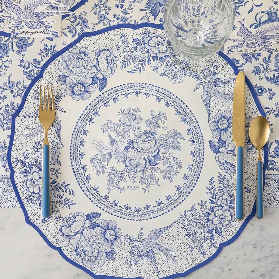 Hester & Cook Kitchen & Dining | Die-Cut Blue Asiatic Pheasants Sheets