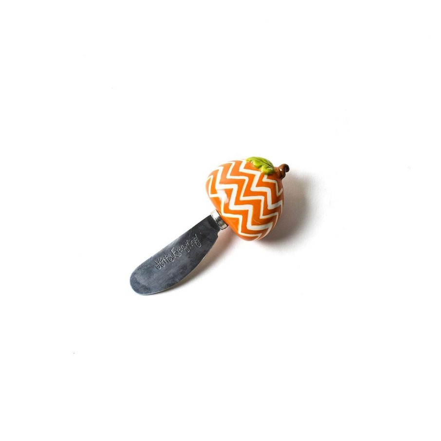 Coton Colors Kitchen & Dining | Chevron Pumpkin Appetizer Spreader By Happy Everything!