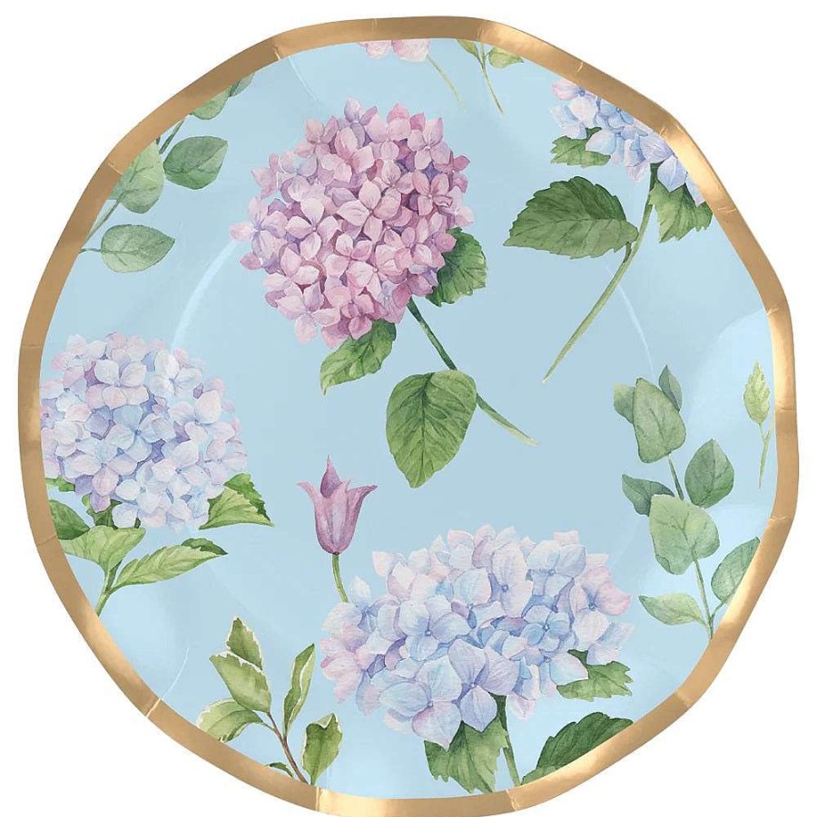 Sophistiplate Spring | Wavy Dinner Plate, Hydrangeas