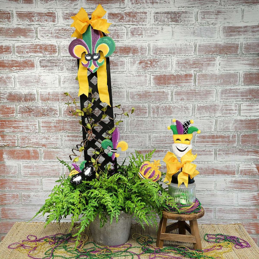 The Round Top Collection Mardi Gras | Mardi Gras Mask Finial