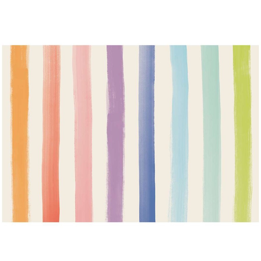 Hester & Cook Spring | Sorbet Painted Stripe Placemat Sheets