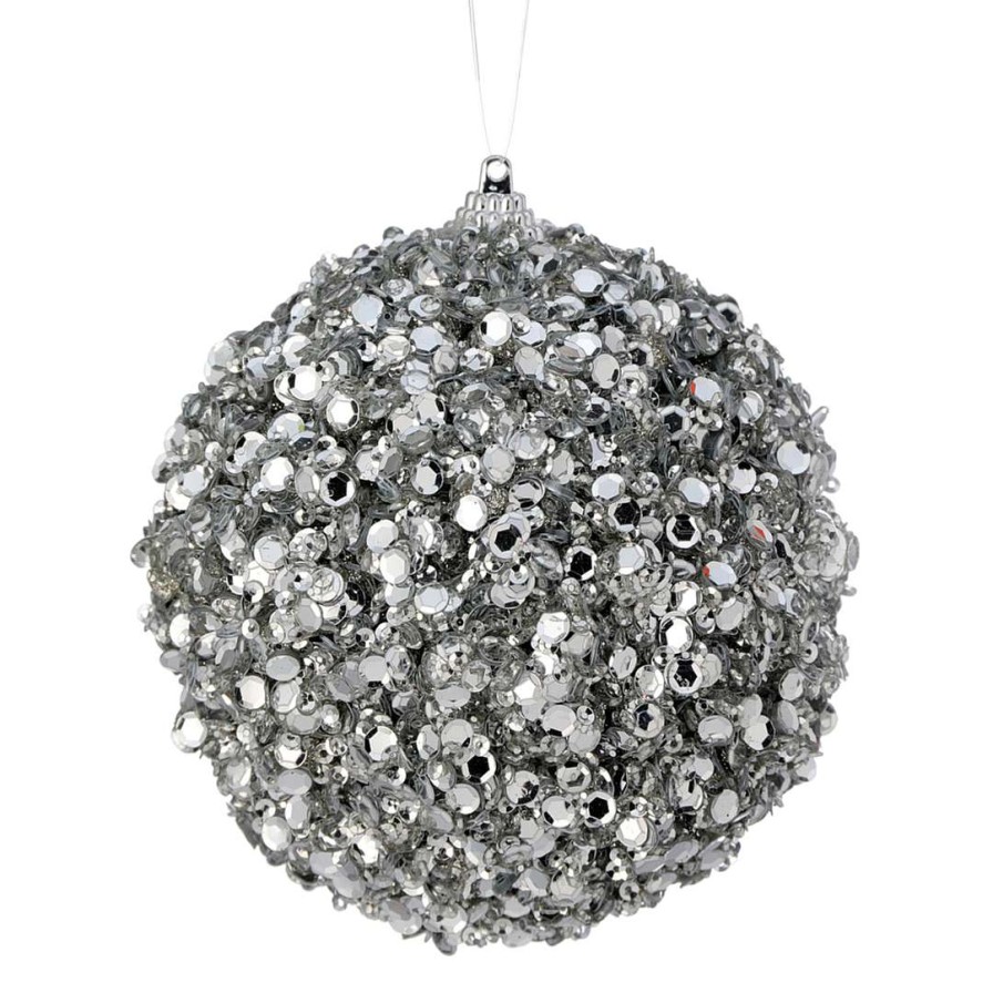 Regency Happy New Year | Sequin Jewel Ball Ornament, 4"