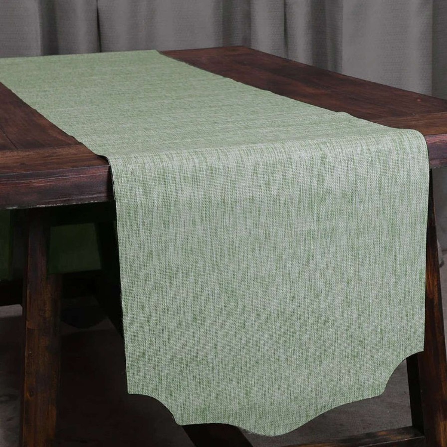 Beatriz Ball Table Decor | Woven Runner, Green