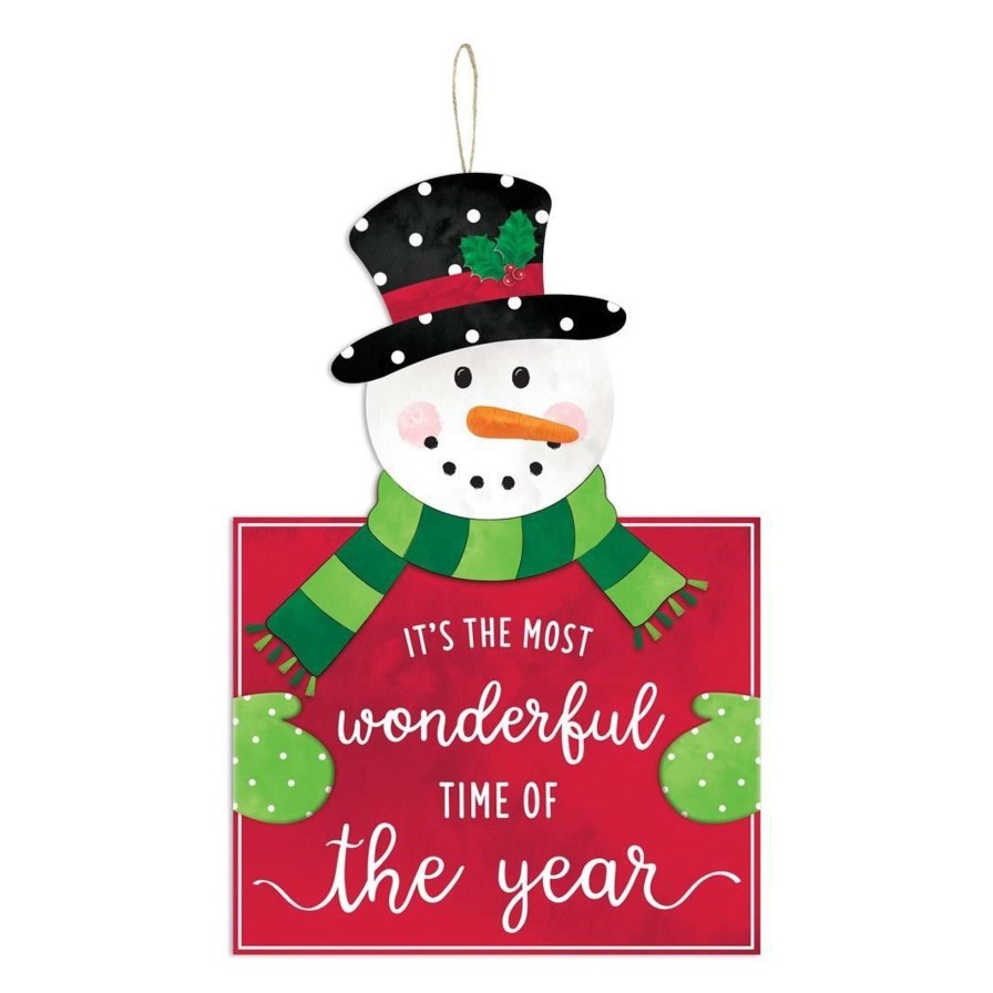 Craig Bachman Focal Points | Wonderful Time Snowman Sign