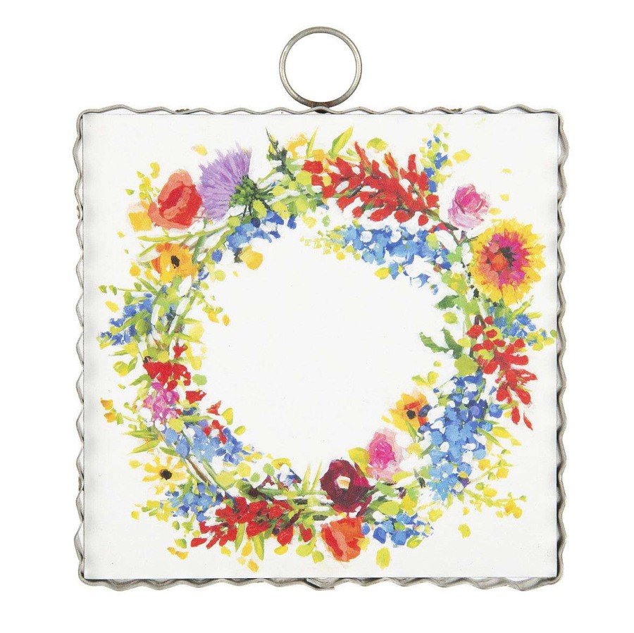 The Round Top Collection Wall Decor | Wildflower Wreath Mini Gallery Art