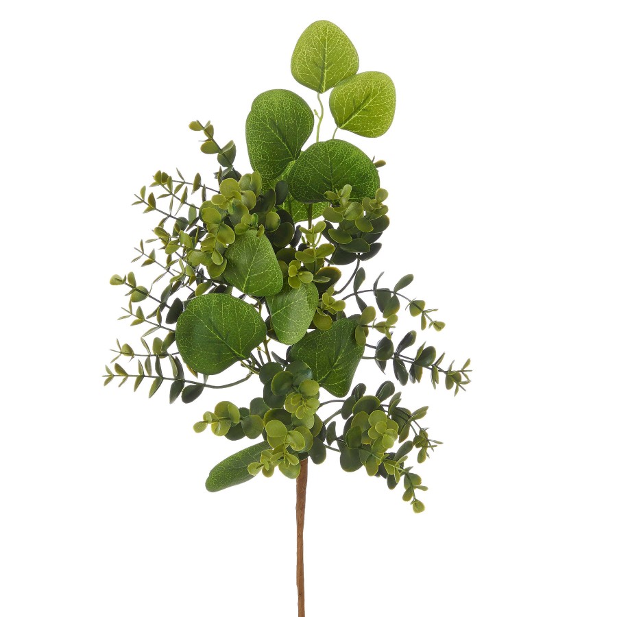 RAZ Floral Decor | Boxwood And Eucalyptus Pick