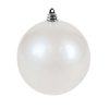 Farrisilk Ball Ornaments | White Candy Apple Ball Ornament, 6"