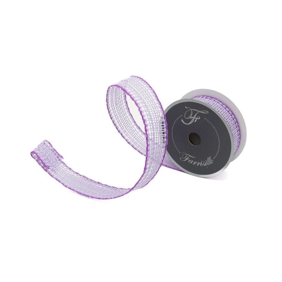 Farrisilk Ribbon | Lavender Vibrant Weave Ribbon, 1.5" X 10Yd