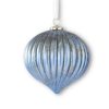 K&K Interiors Spring | Blue Mercury Glass Ornament, 8.5"