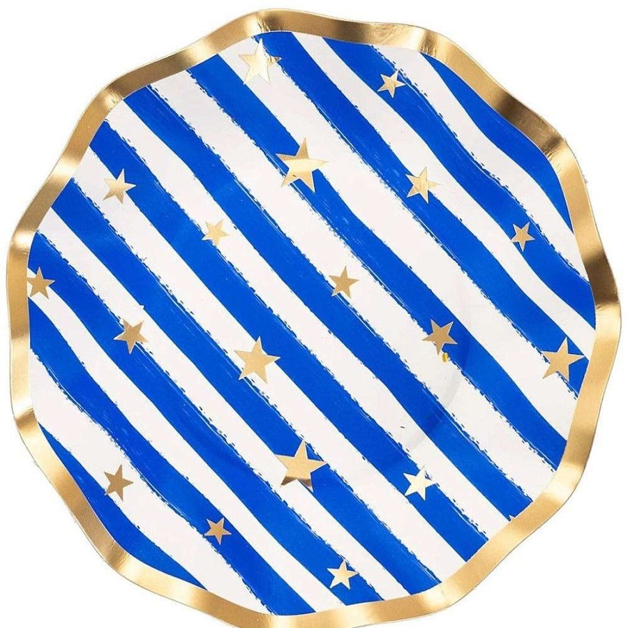 Sophistiplate Party Diy | Wavy Salad Plate, Patriotic Confetti