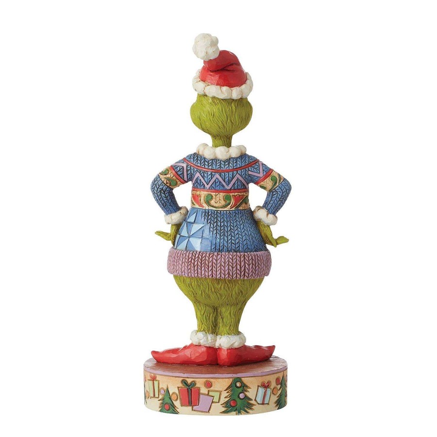 Department 56 Focal Points | Grinch Wearing Ugly Sweater Figurine, Dept. 56 Village