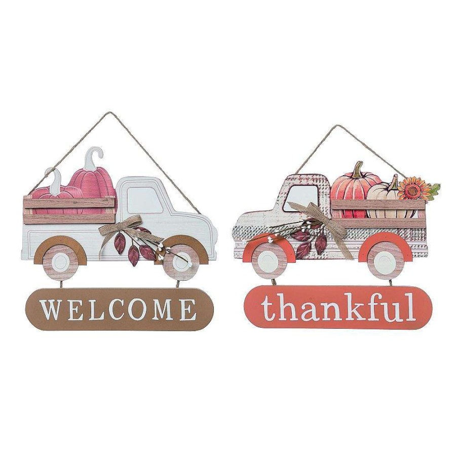 Transpac Wall Decor | Pumpkin Truck D Cor