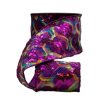 D. Stevens Ribbon | Colorful Sequins On Purple Sheer Ribbon, 4" X 10Yd