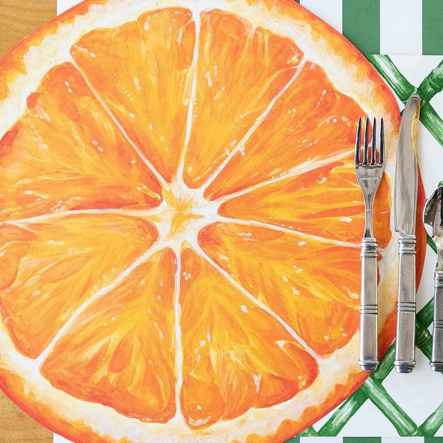 Hester & Cook Kitchen & Dining | Die Cut Orange Slice Placemat Sheets