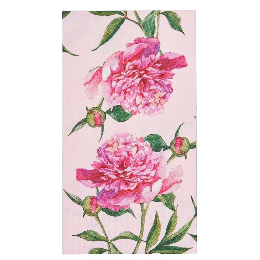 Sophistiplate Celebrate Baby | Guest Towel, Pink Peonies