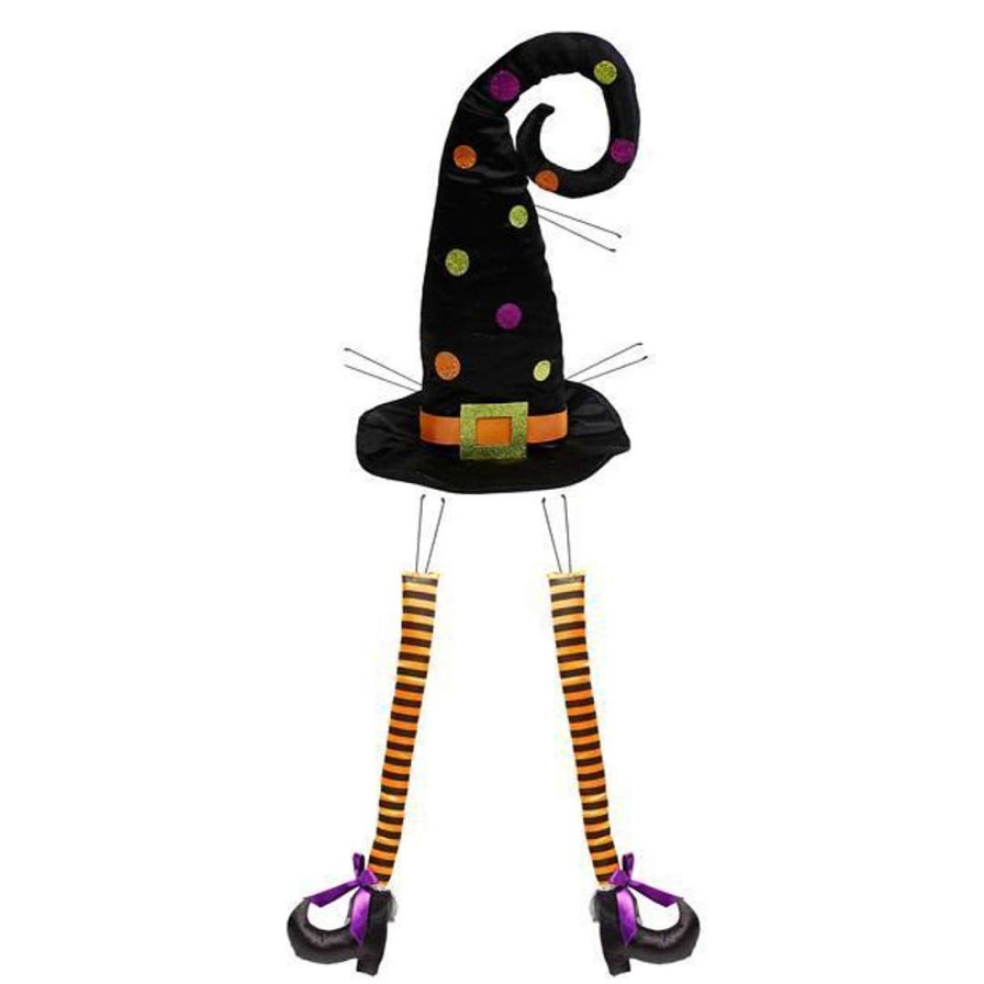 Craig Bachman Hanging Decor | Polka Dot Witch Hat And Legs Kit