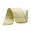 Farrisilk Ribbon | Gold Pleated Metallic Ribbon, 4" X 10Yd