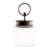 The Round Top Collection Table Decor | Round Glass Jar With Black Lid