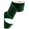 D. Stevens Ribbon | Green Dots Velvet Ribbon, 4" X 10Yd