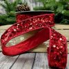 D. Stevens Ribbon | Kaleidoscopic Sequin Red Ribbon, 1.5" X 10Yd